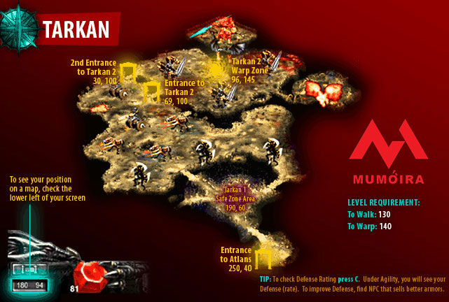 Tarkan - Bản đồ game Mu Online