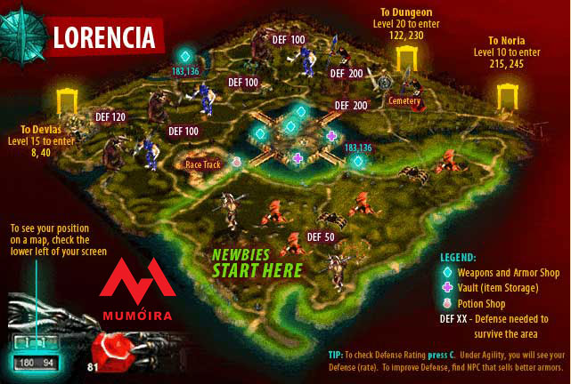 Lorencia - Bản đồ game Mu Online